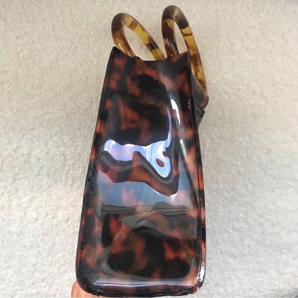 Studio 33 Tortoise Print Vinyl Tote - Picture 4 of 7
